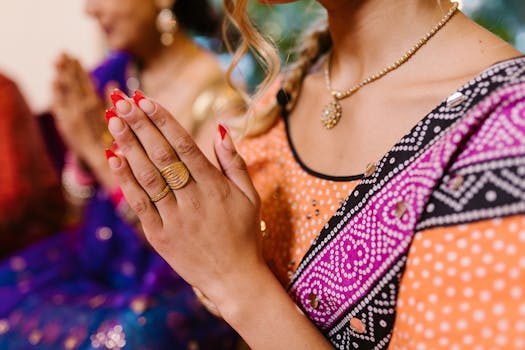 colorful meditation attire